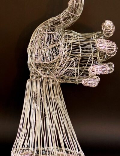 Wire Hand, Aluminum, 24